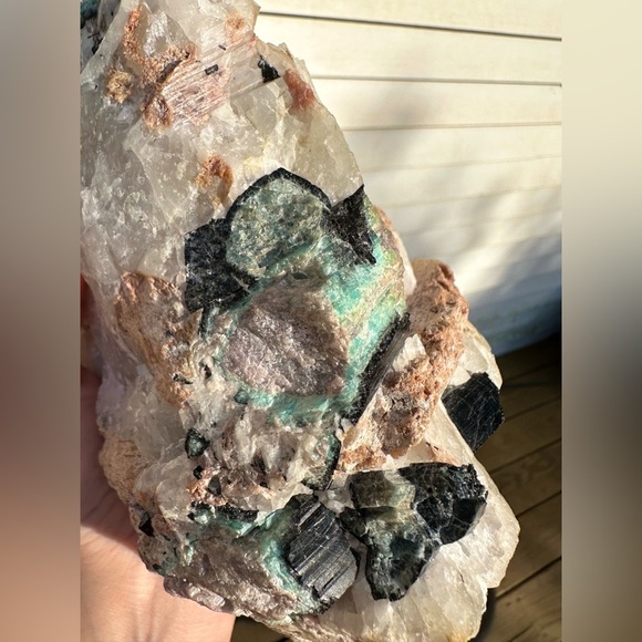 Paraiba Tourmaline 6 Lbs,  Brazil Multiple Specimens RARE GROWING! One of a kind - Picture 6 of 13